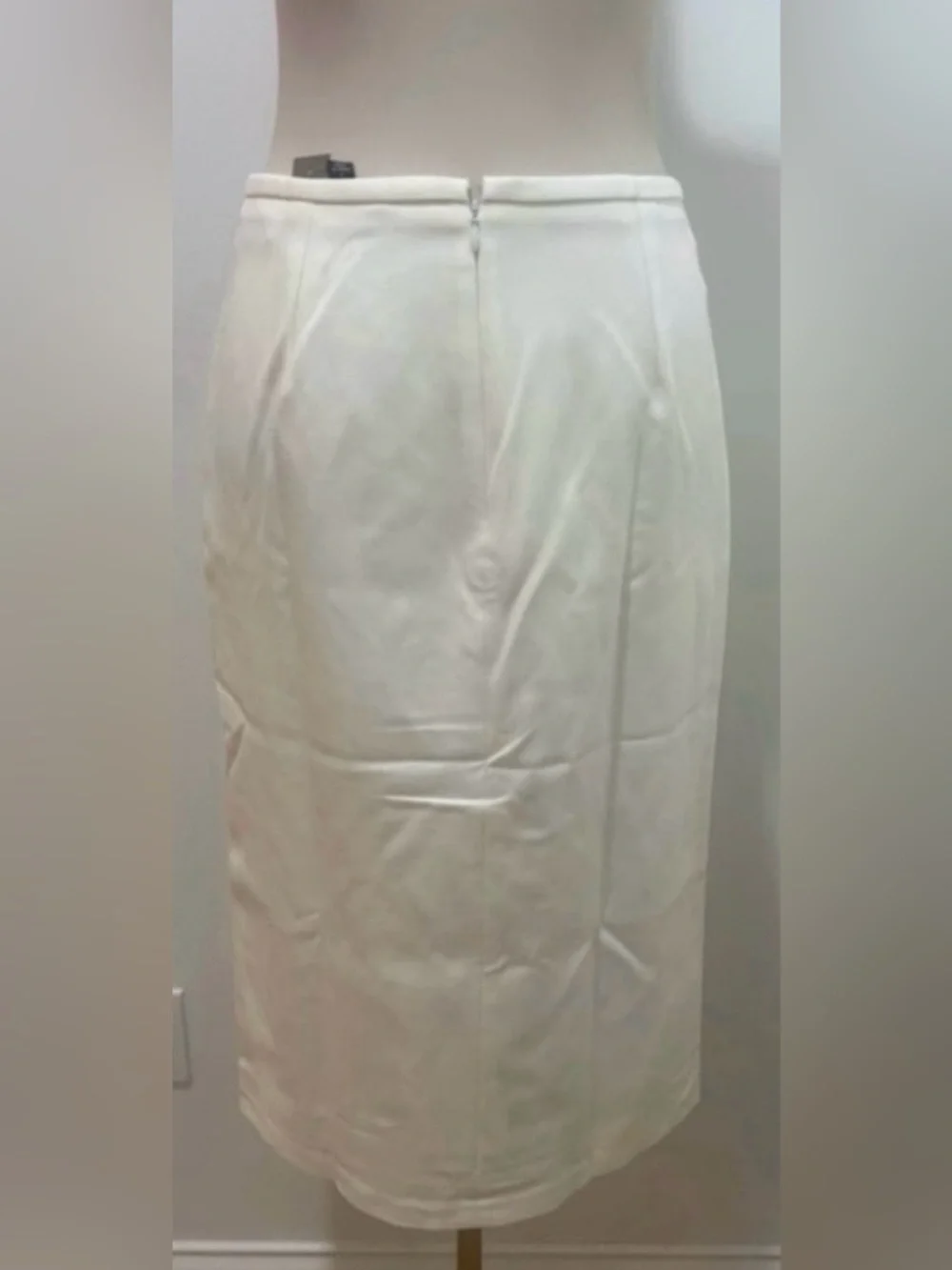 J.Crew Pencil midi skirt in four-season stretch in ivory